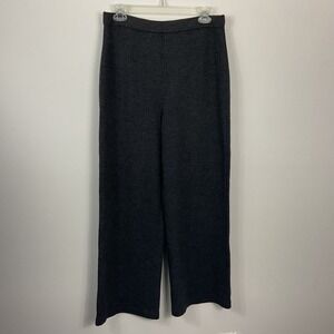 St John Collection Women's Charcoal Santana Knit Pants Size 8